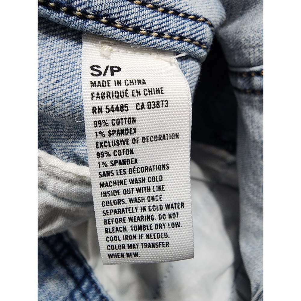 American Eagle Denim Vest Women S Light Wash Button Front vest - Picture 5 of 13